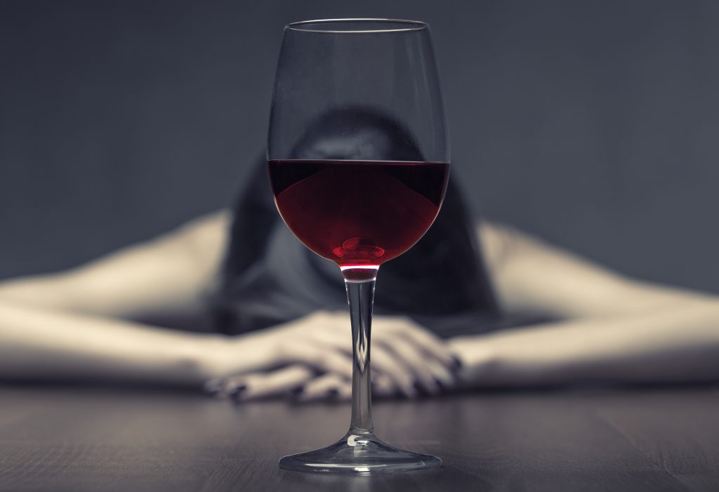vin, missbruk, depression