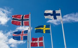 De nordiska ländernas flaggor