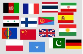 Flaggor från olika länder