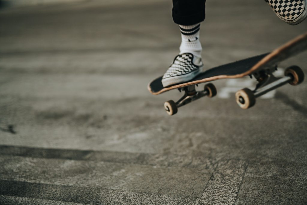 En skateboard