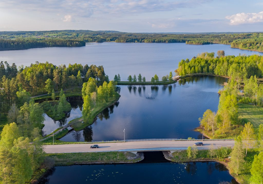 Drönarbild över Dalstorpssjön