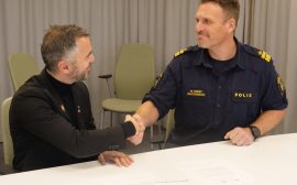 Driton och Mattias Ramsö lokalpolisområdeschef