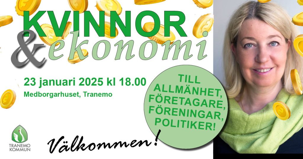 Inbjudan till föreläsning, Kvinnor och ekonomi